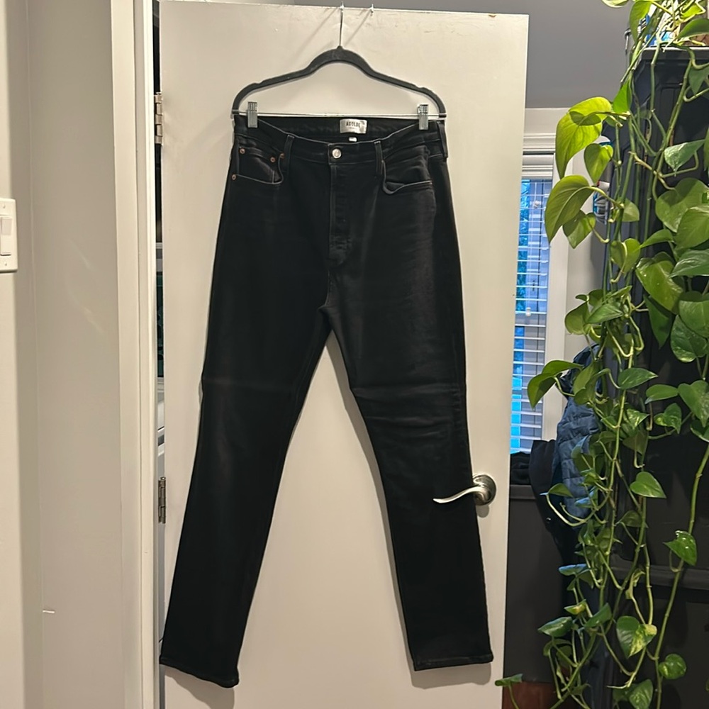 Agolde Women's High Rise Jeans - Black
